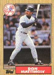 1987 Topps Baseball Cards      500     Don Mattingly